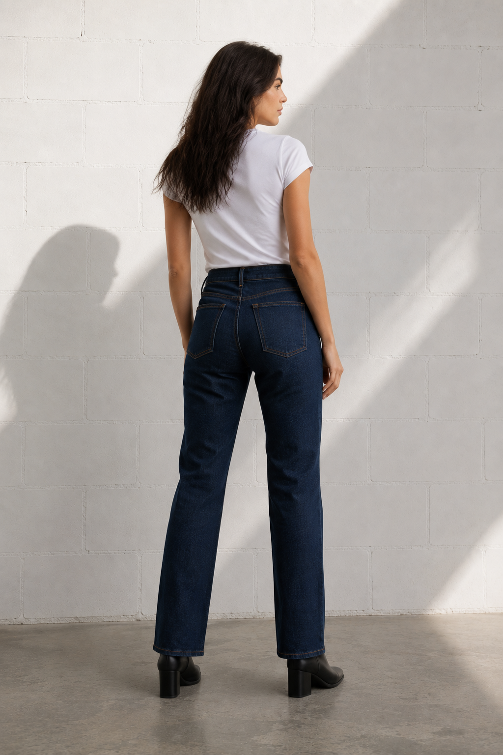 Foundry 13 relaxed jean construction check frame
