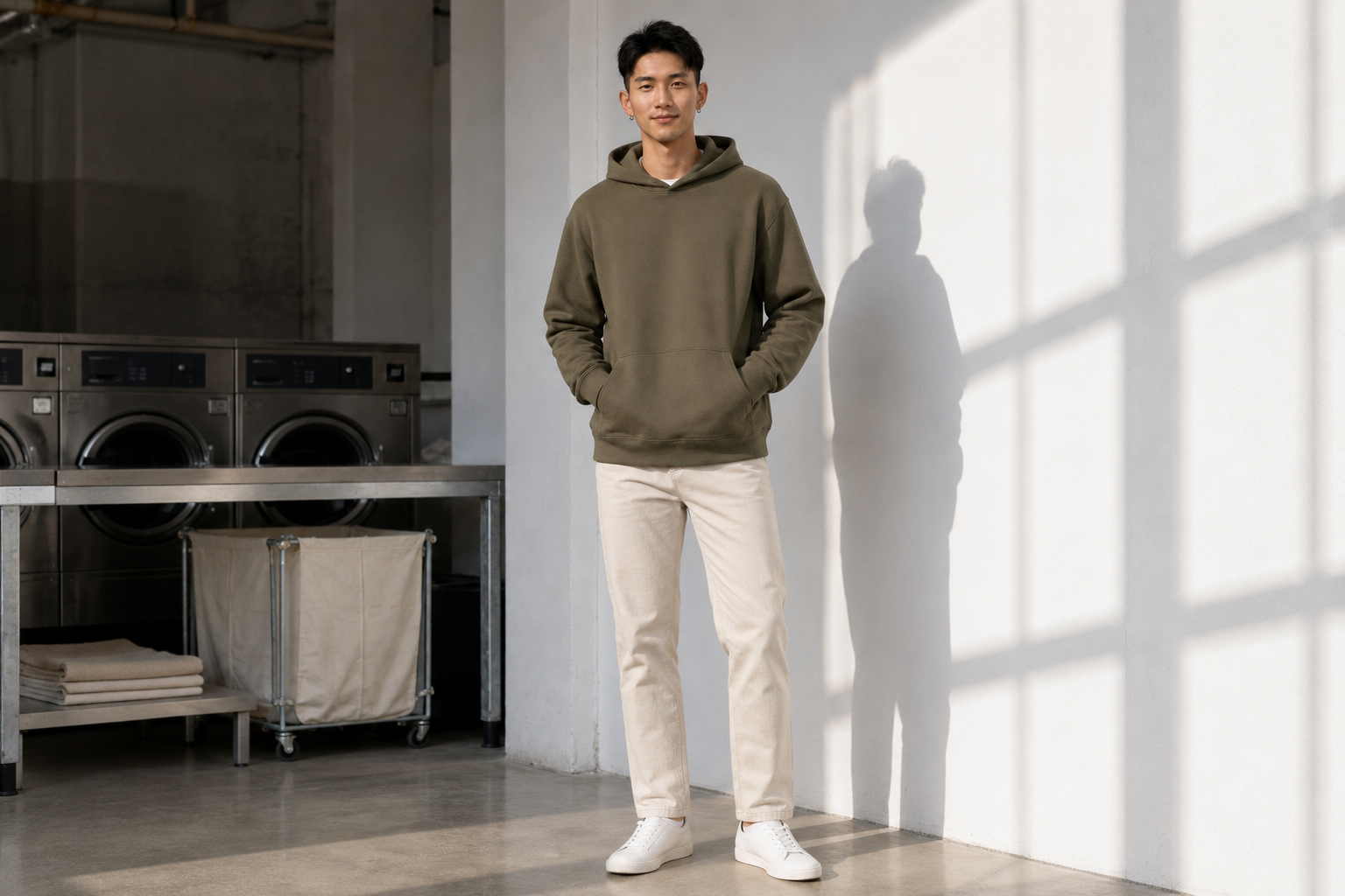 Depot 21 heavyweight hoodie pocket and hem note