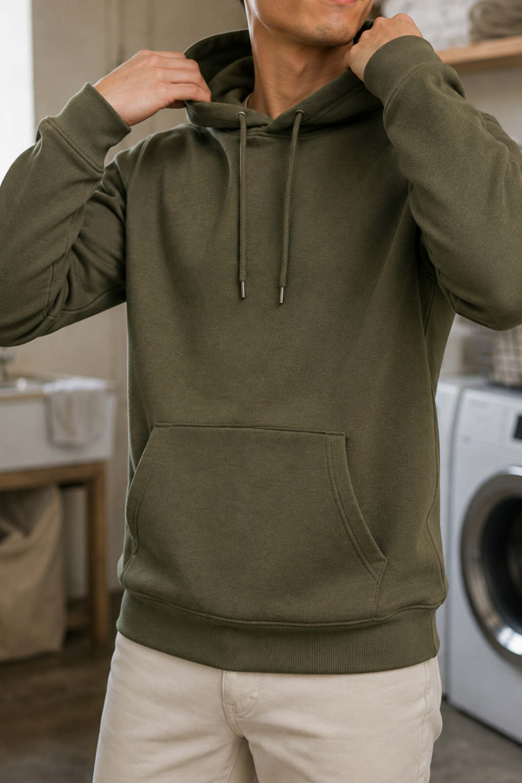 Depot 31 heavyweight hoodie fabric weight closeup