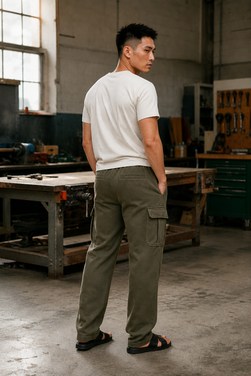 Mill 49 work pant construction check frame