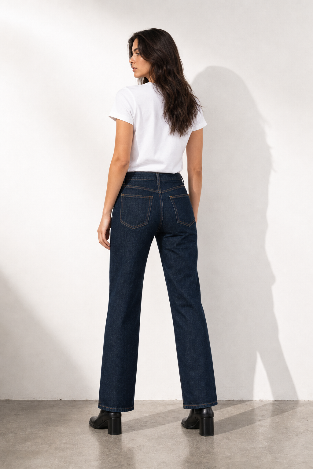 Foundry 63 relaxed jean construction check frame