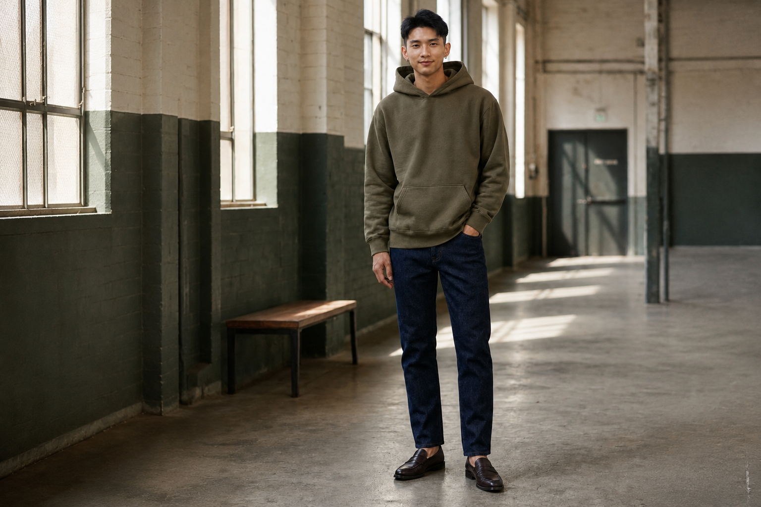 Depot 91 heavyweight hoodie pocket and hem note