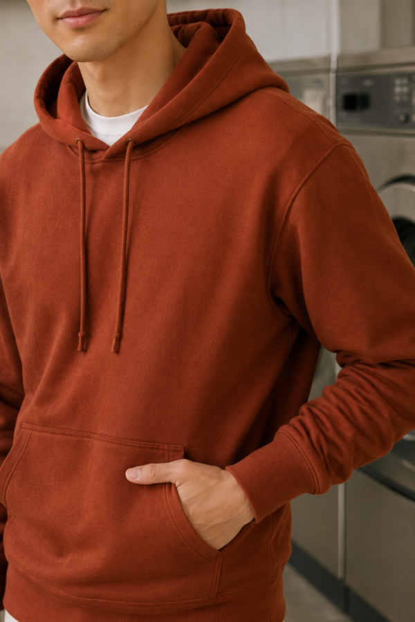 Arkwright 06 heavyweight hoodie fabric detail