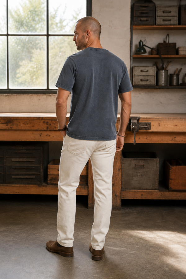 Rivet 07 heavy tee back or construction