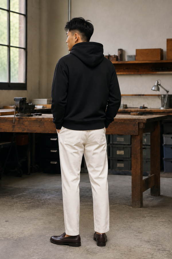 Depot 11 heavyweight hoodie back or construction