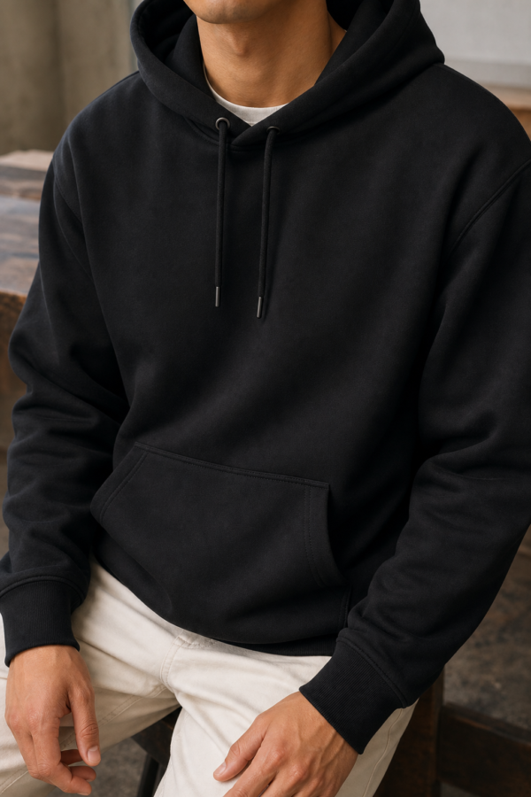 Depot 11 heavyweight hoodie fabric detail