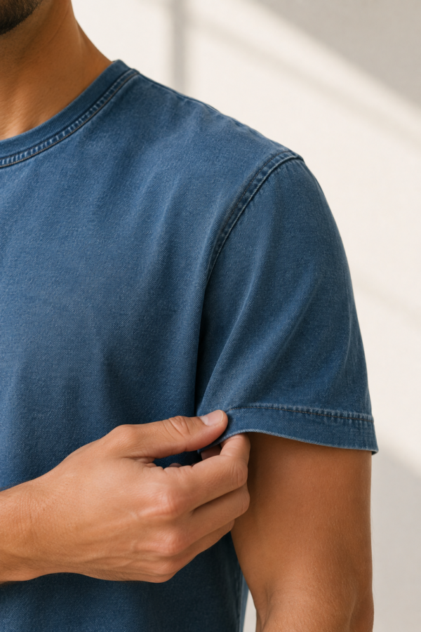 Rivet 17 heavy tee fabric detail