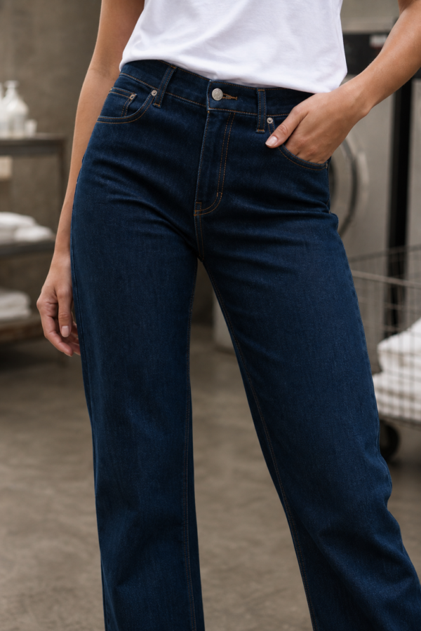 Foundry 23 relaxed jean fabric detail