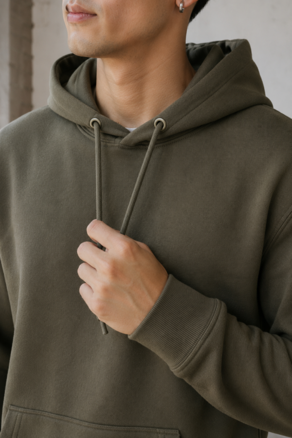 Arkwright 26 heavyweight hoodie fabric detail