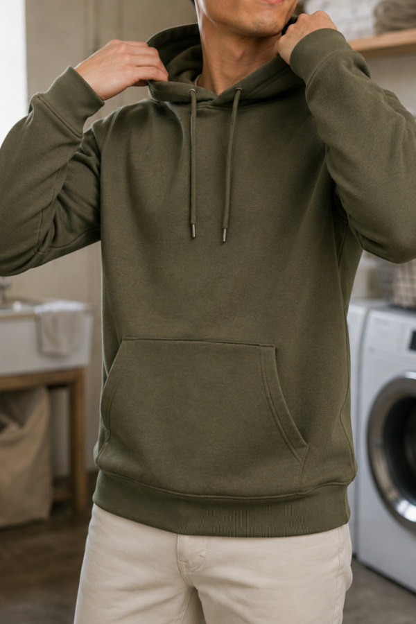 Depot 31 heavyweight hoodie fabric detail