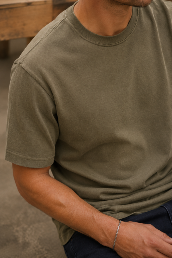 Stack 32 heavy tee fabric detail