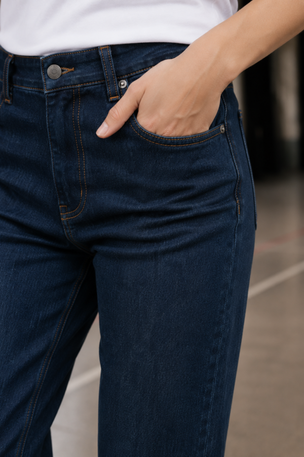 Foundry 33 relaxed jean fabric detail