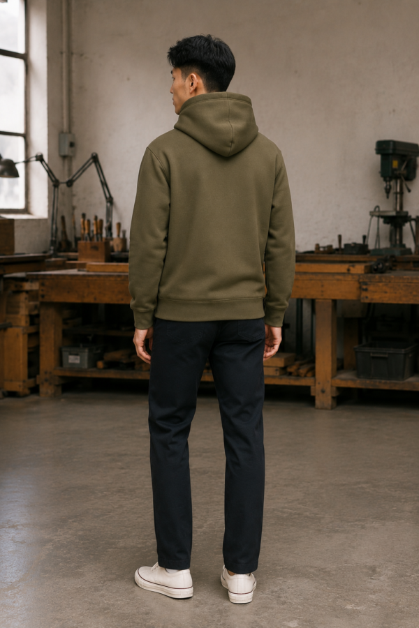 Arkwright 36 heavyweight hoodie back or construction