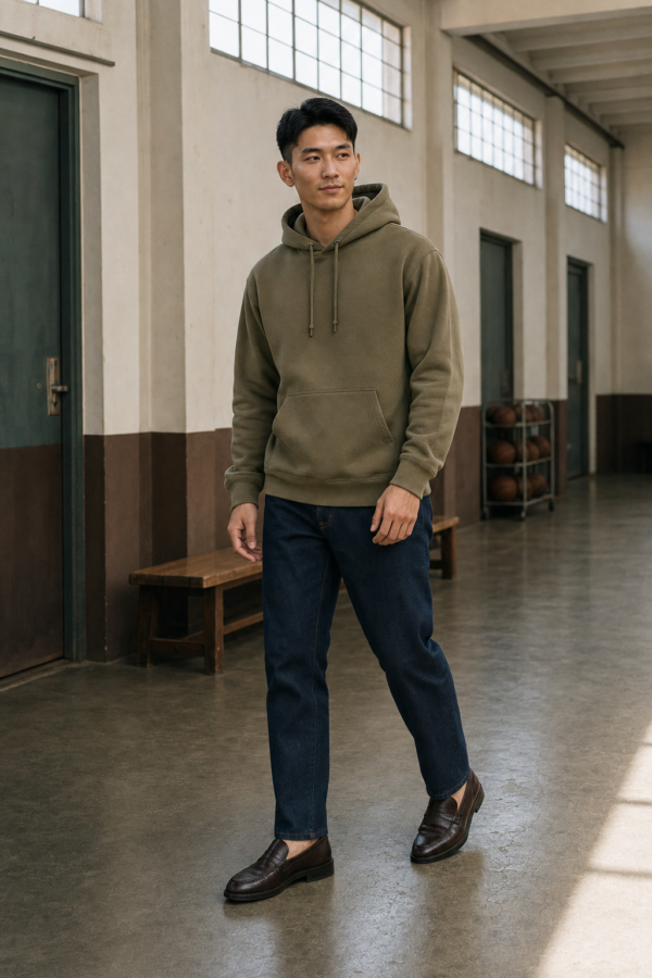 Depot 41 heavyweight hoodie alternate angle