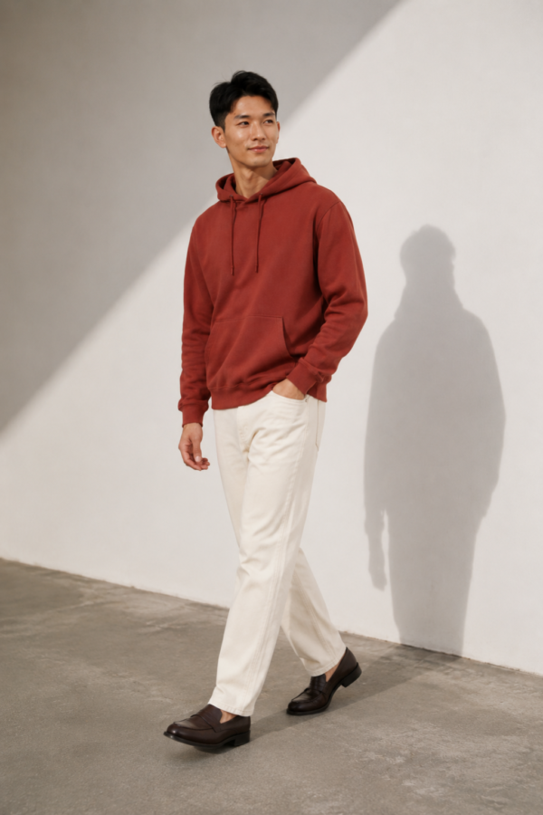 Arkwright 46 heavyweight hoodie alternate angle
