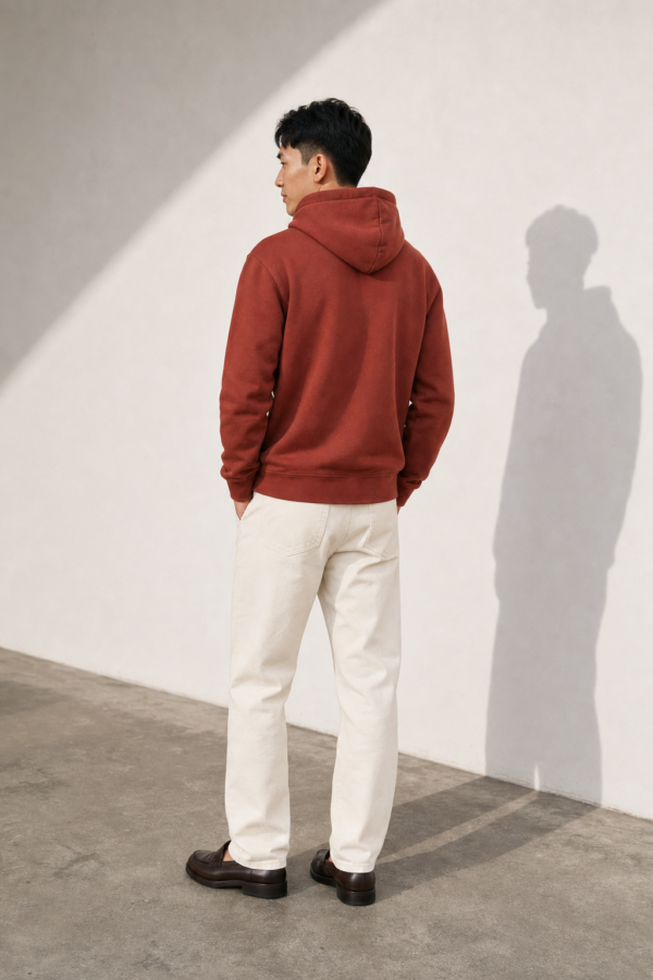 Arkwright 46 heavyweight hoodie back or construction