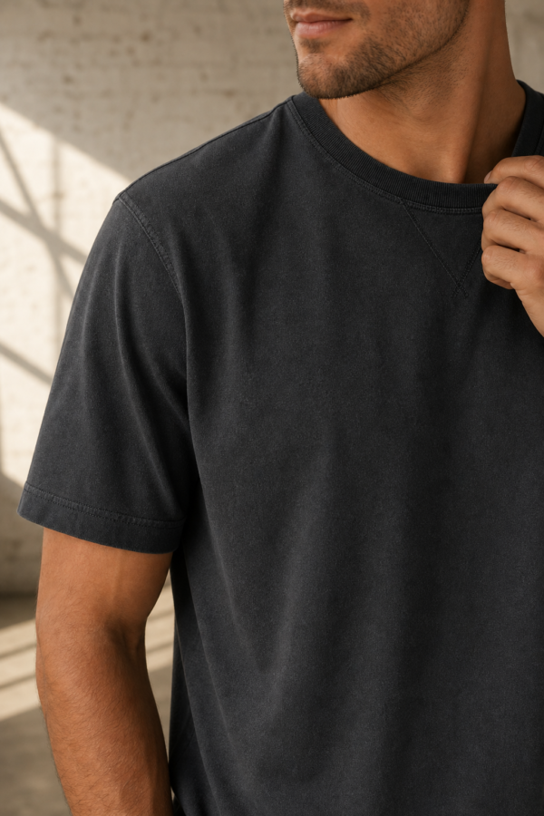 Rivet 47 heavy tee fabric detail