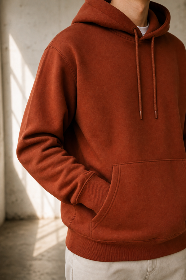 Depot 51 heavyweight hoodie fabric detail