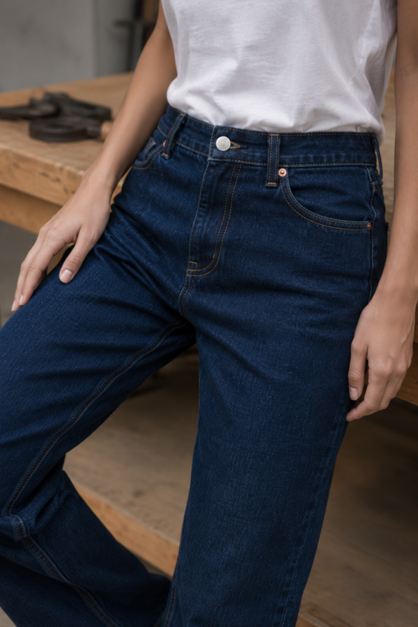 Foundry 53 relaxed jean fabric detail