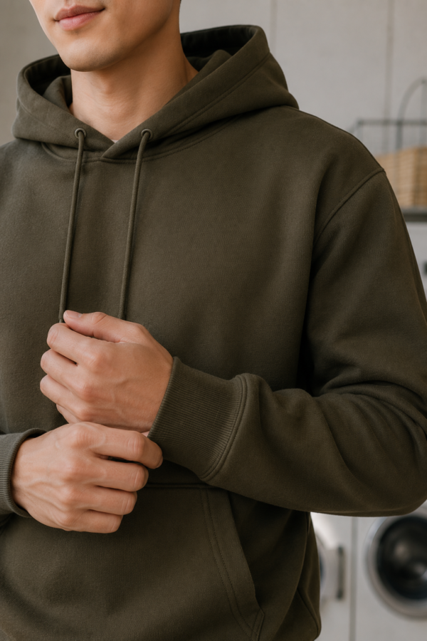 Arkwright 56 heavyweight hoodie fabric detail