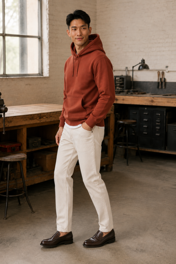 Depot 61 heavyweight hoodie alternate angle