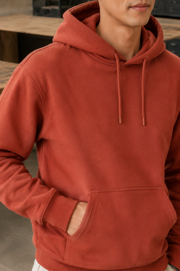 Depot 61 heavyweight hoodie fabric detail
