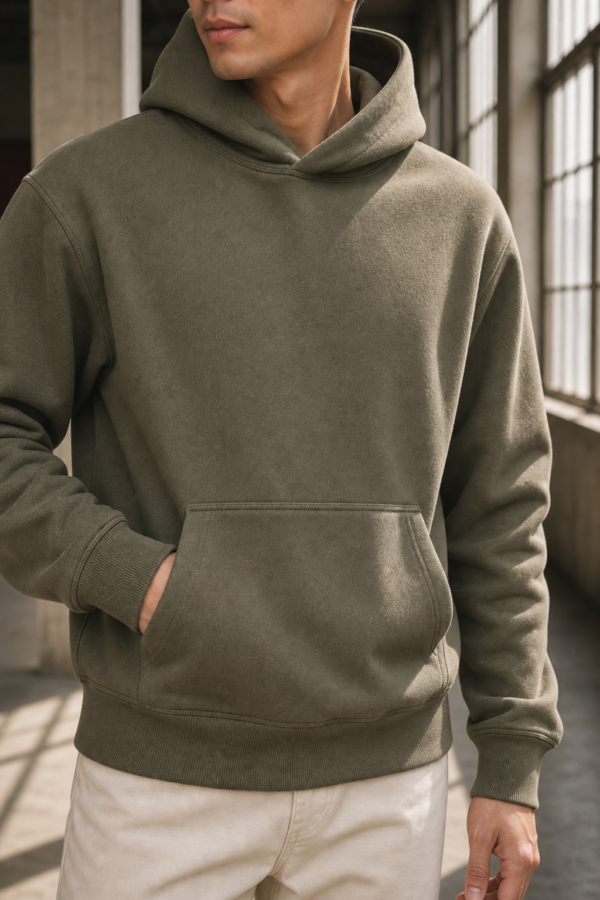 Arkwright 66 heavyweight hoodie fabric detail