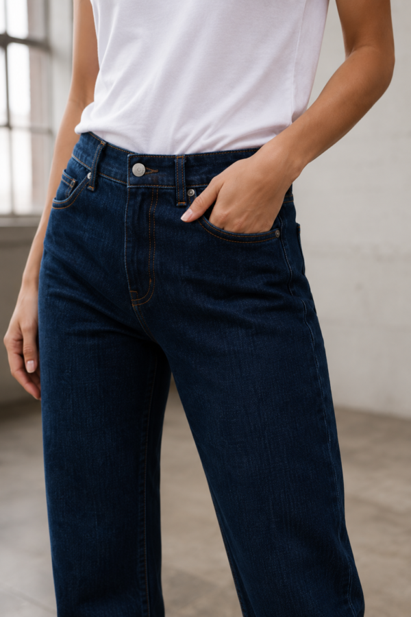 Baseline 68 relaxed jean fabric detail