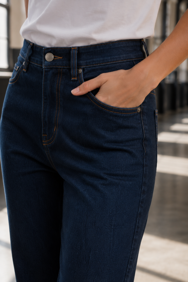 Foundry 83 relaxed jean fabric detail