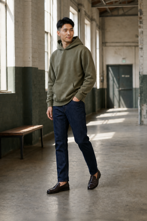Depot 91 heavyweight hoodie alternate angle
